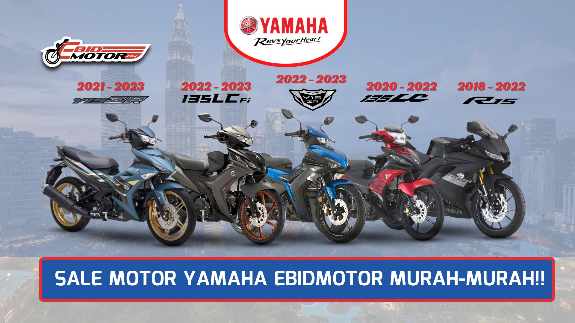 #PaydaySales: Motor Yamaha Bermacam Jenis Serendah RM6,300!