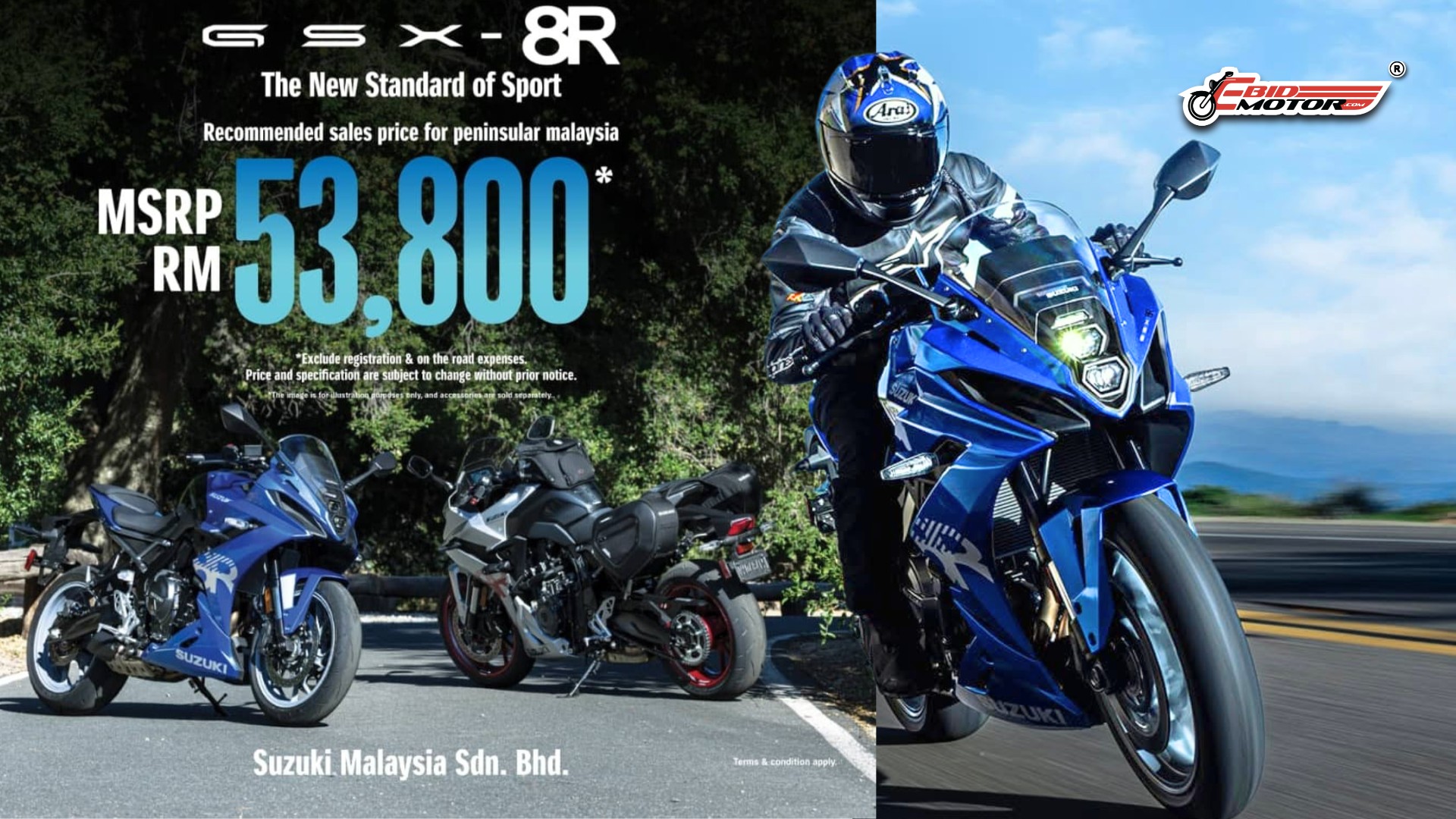 Suzuki Lancar GSX8R! Harga RM53,800, Pelingkup Triumph dan Honda!?